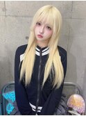 イメチェンヘアスタイルアンブレラカラーピンクベージュ