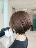 大人ショート丸みショートボブ髪質改善縮毛矯正ナチュラル＊6