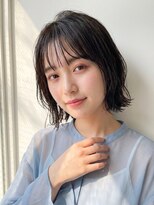 リビュー(re view) くびれボブ/フェイスレイヤー/シースルーバング/ストレートボブ
