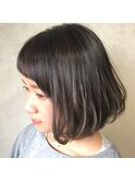 アシメボブ　×　ダークシルバーグレー