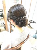 きれいめシニヨンアレンジ【ヘアアレンジ　立川/立川南/浴衣】
