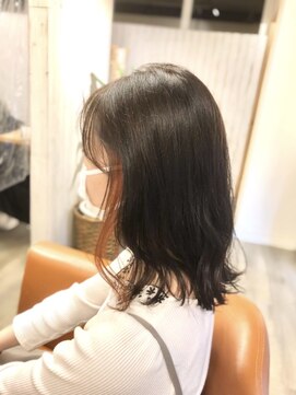 アンプリュス リアン(1+ Unplus lien) グレージュインナーカラーオレンジ/イヤリングカラー/テラコッタ