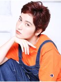 大人可愛い２０代３０代４０代小顔短め前髪　チェリーブラウンD1