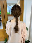 編みおろしアレンジ