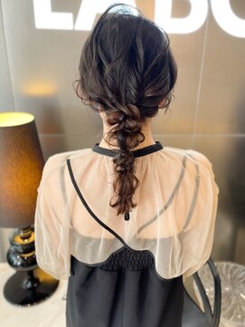 ラボー ノースプラザ店(LA'BO) 編みおろしヘアセット