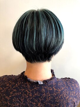 グリーン 町田(green) アンブレラカラー【エメラルドブルー】