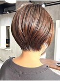 30代40代大人女性/前髪ありショートボブ/ショートヘア/髪質改善