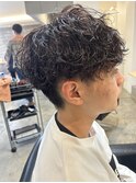 メンズマッシュパーマ波巻スパイラルパーマニュアンスパーマ