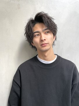 アリエッタ(aRietta) 【aRietta】セミウルフセンターパート×ソフトツイストパーマ