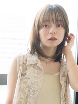 ハバナ 新宿(HAVANA)&nbsp;大人かわいいくびれレイヤー/シースルーバング/オリーブベージュ