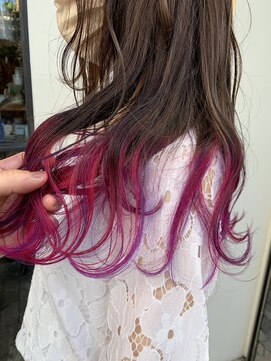 フーセカンド(hu2) 裾カラーレッド