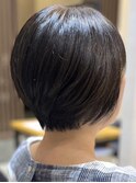 ショートカットショートボブハンサムショートグレージュカラー
