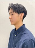 メンズニュアンスパーマセンターパートメンズスパイラルパーマ