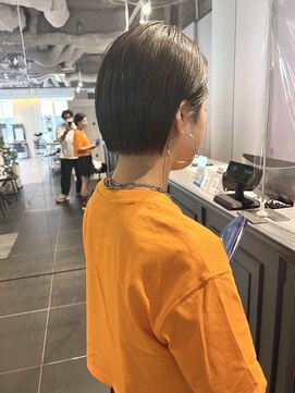 カフ(CAF) CAF松本/ボブ/ブルーブラック/大阪/心斎橋