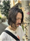 メンズ × パーマ