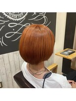 ビー オン ディー ヘア 池袋(BonD hair)&nbsp;オレンジボブ【池袋/髪質改善/ハイライト】
