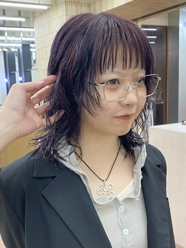 パークレーン アイス イヴェン(park lane ICI yeven) ミディアムウルフレイヤーパーマ10代20代