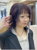 ミディアムウルフレイヤーパーマ10代20代