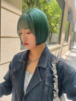 ペレ アネックス 大阪梅田茶屋町店(PELE ANNEX)&nbsp;ミディアムヘア/デザインカラー/フェイスフレーミング/梅田