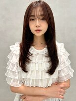アッシュ 中野店(Ash)&nbsp;イメチェン/似合わせカット/フルバング／レッドブラウン/中野