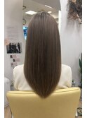 【艶髪メテオカラーストレート×サンドベージュ】