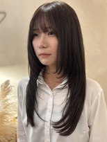 ラヴィズム 名駅店(LUVISM) 艶カラー/ミディアム/レイヤー/顔周りレイヤー/名駅