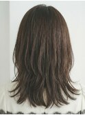 大人ミディ20代30代40代◎前髪あり艶髪くびレイヤーボブ越谷