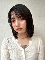 カバーヘア 上尾西口店(COVER HAIR)&nbsp;ダークアッシュ/ミディアムレイヤー/春カラー/似合わせp上尾