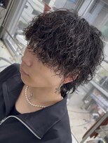 フィフス 大分(fifth)&nbsp;大分ツイストスパイラルパーマメンズカットラウンドマッシュ緩め