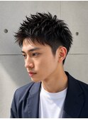 ツーブロックアップバングショート