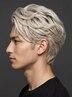 【夜専用】ダブルブリーチ+カラー+メンズカット(ハイトーン・ホワイト系)