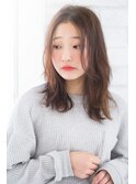 ニュアンスストレートのゆるぼざミディアム　JOEMI　赤羽　麻希