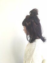 ヘアメイク オブジェ(hair make objet) インナーカラー パープル アレンジアレンジ***KAI