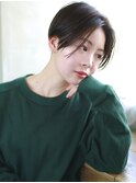 天神【BIRTH】センターパートのジェンダーレスショート#20代30代