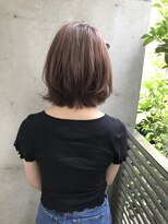 ラルジュ(large)&nbsp;【large】大人かわいい外ハネボブ/暖色系カラー　清水保奈美