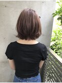 【large】大人かわいい外ハネボブ/暖色系カラー 清水保奈美