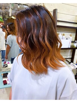 トーク 伊丹本店(TAL'KE) TAL'KE/バレイヤージュ×オレンジ_549