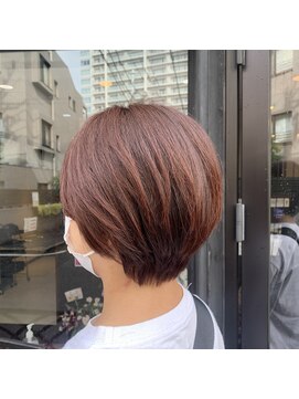 イーチ ヘアーアンドトータルビューティ(each hair&total beauty) ナチュラルショート/暖色秋カラー♪【青木元子】