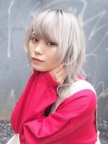 リアイス(Re:ICE) ミニウルフ/くすみブルー/流れるレイヤー/インナーハイライト