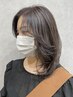 【韓国風】顔周り韓国風カット＋潤いカラー