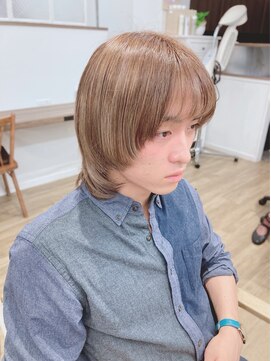 モリオフロムロンドン 松戸店(Morio from London) 【松戸 岩口】ベージュカラー韓国マッシュウルフ