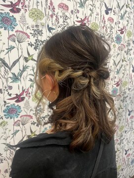 ユアーズ 四街道店(HAIR&NAIL YOURS) お呼ばれスタイルヘアアレンジハーフアップ結婚式パーティー