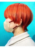 オレンジショートウルフ