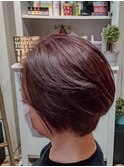 立体感のショートボブ