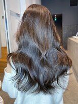 アイティーバイアルバム 下北沢店(IT by ALBUM)&nbsp;グレージュロング_斜めバンググレージュカラー_ba440661