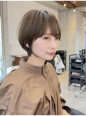 ショートレイヤー前髪ありショートカット20代30代40代50代