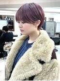 くびレイヤーエモージュグレージュクールショート