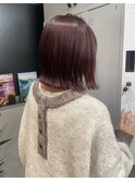 @ayumi_sand ぷつっとボブ ボブ レッドブラウン