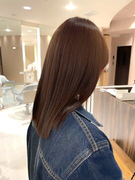 ヘアーアンドメイク ブロッサム 志木南口店(HAIR&MAKE Blossom) ブリーチ無しダブルカラー暖色ブラウン美髪ケア髪質改善志木