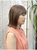 ナチュラルベージュ×外ハネボブ